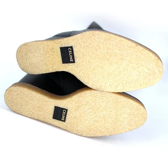 NEW Celine Manon Thigh High Wedge Boots Calfskin - Picture 5 of 7